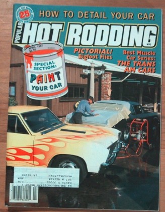 POPULAR HOT RODDING 1987 APR - PAINTING, COBRA, BOSS 302